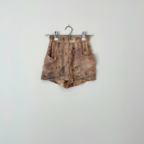 Aritzia Pants - Babaton snake skin shorts